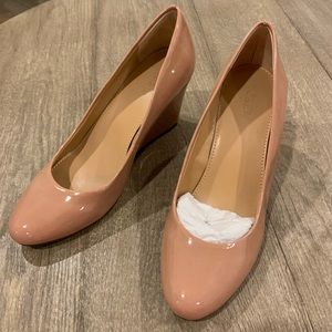 Brand new, never worn jcrew wedge pumps.